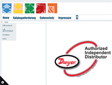 Tablet Screenshot of dwyer-instruments.de